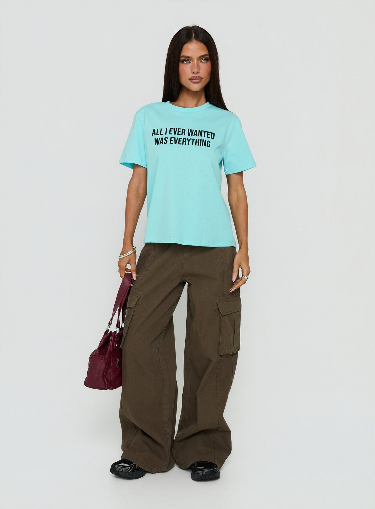 Scarletta Ultra Wide Elasticated Waist Cargo Pants Khaki
