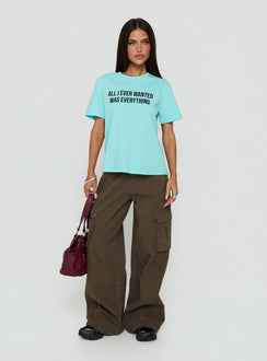 Scarletta Ultra Wide Elasticated Waist Cargo Pants Khaki