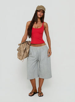Kasper Cinched Vest Top Fiery Red