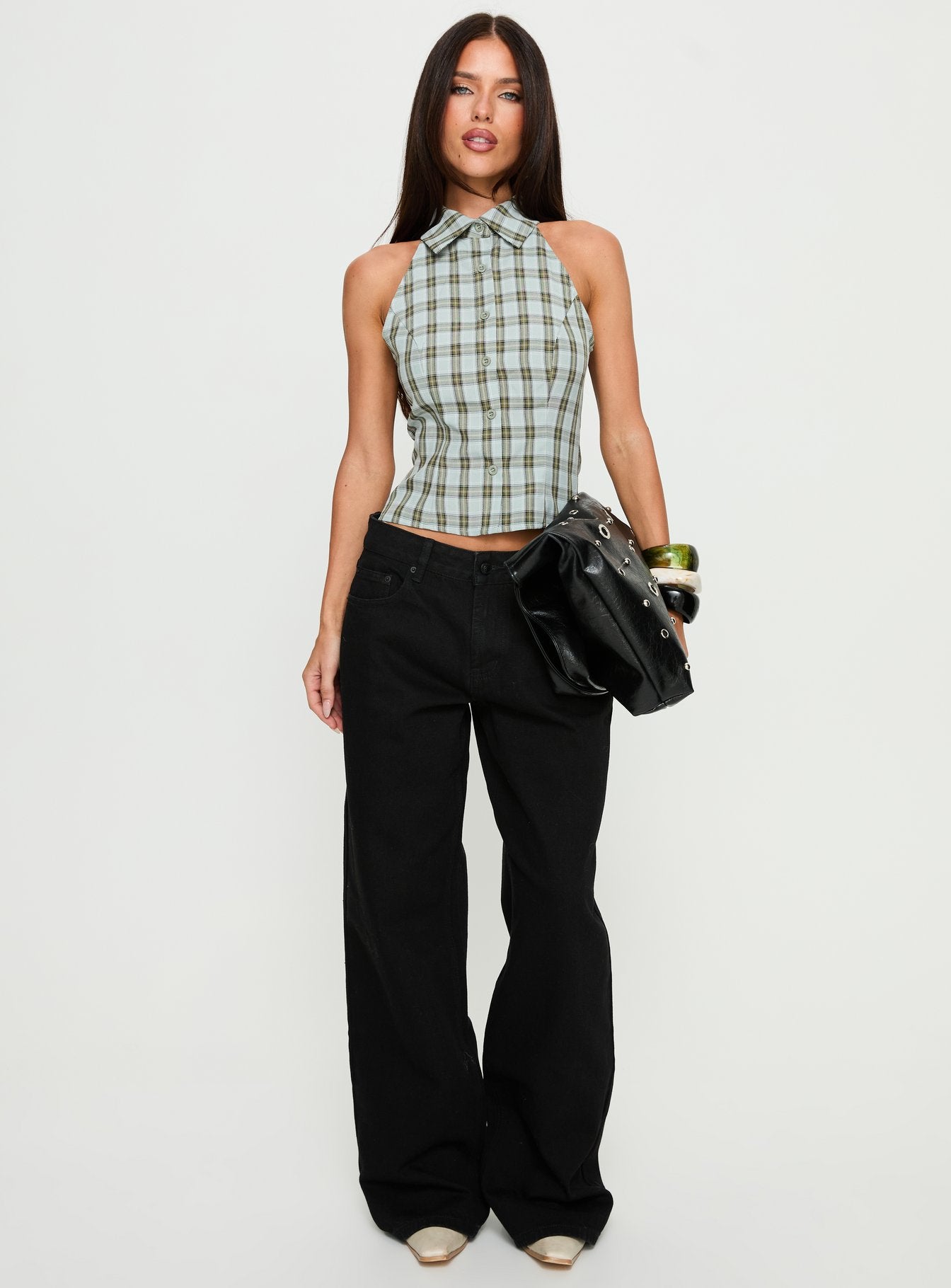 Serenitia Mid Rise Relaxed Jeans Jet Black