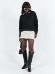 product Anaya Oversized Sweater Black Princess Polly  