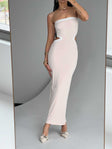 product Princess Polly Asymmetric Neckline  Greta Maxi Dress Beige