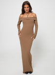 product Princess Polly Crew Neck  Maida Maxi Dress Light Brown