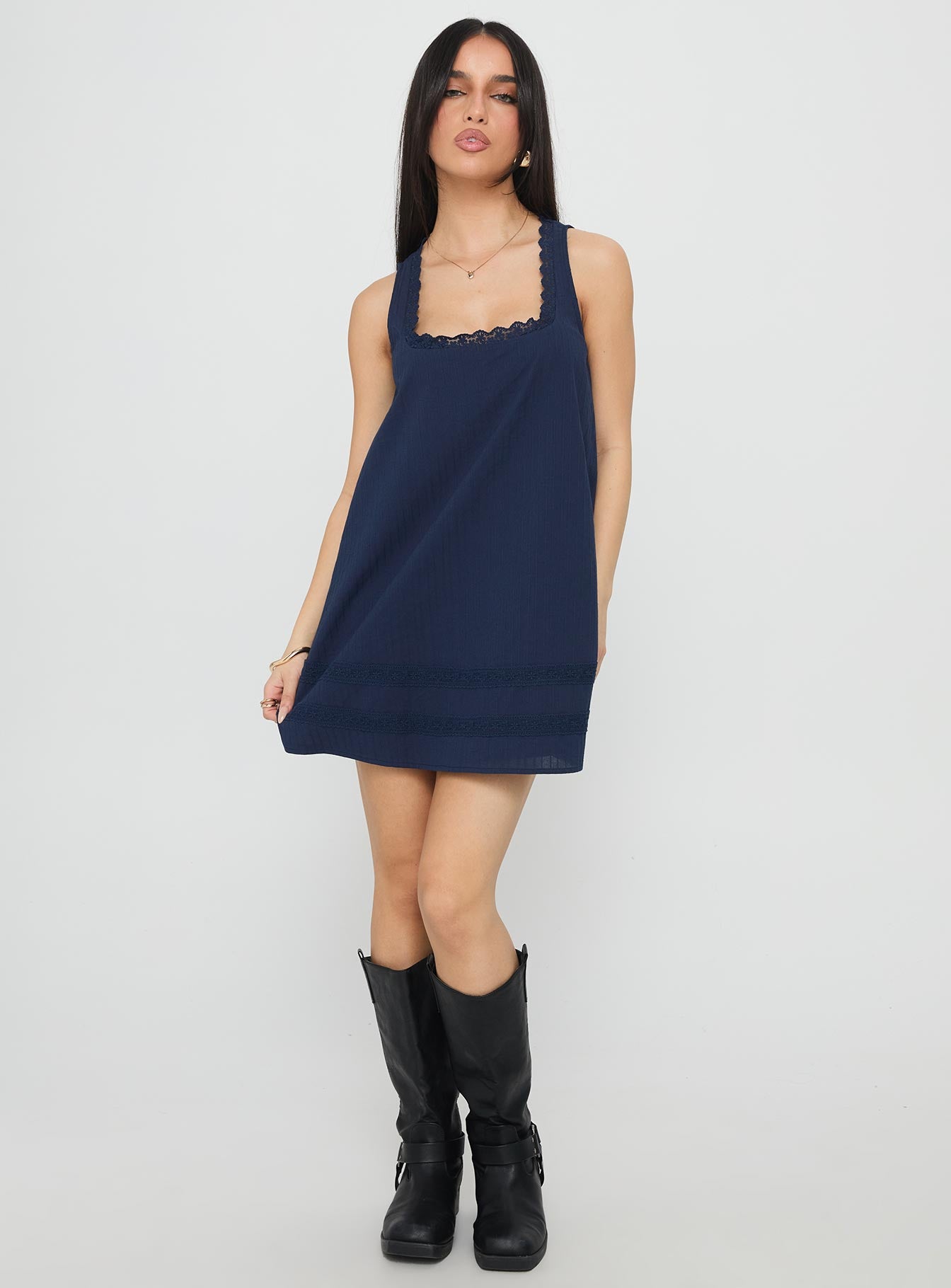 Alanah Mini Dress Navy