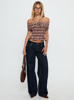Tidal Wave Low Rise Straight Leg Jeans Raw Denim