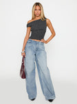 Bowe Wide Leg Jeans Blue