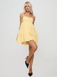 Knotti Mini Dress Yellow