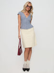 Jillian Midi Skirt Cream