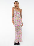 Princess Polly Sweetheart Neckline  Emily Maxi Dress Pink Floral Tall