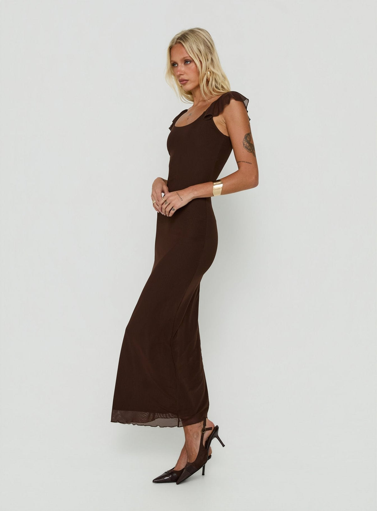 Sandberg Maxikleid Chocolate