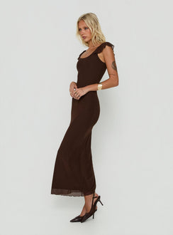 Sandberg Maxikleid Chocolate