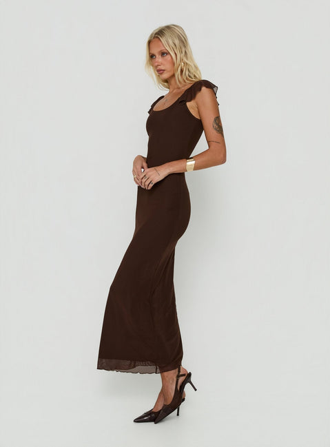 Sandberg Maxikleid Chocolate