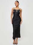 product Princess Polly Boat Neck  Larver Maxi Dress Black