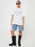 Graphic oversized tee Drop shoulder