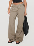 Paltrow Cargo Pant Washed Brown Petite