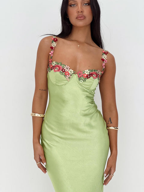 Kenzie Maxi Dress Green Lower Impact