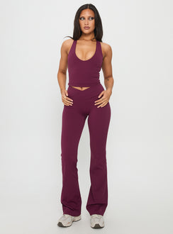 Sunday Session Active Flare Leg Pant Plum