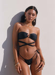 Southall Strapless Bikini Top Black