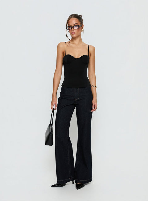 Anataza Underwire Top Black