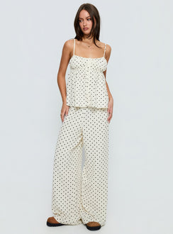 Cassini Set White Polka