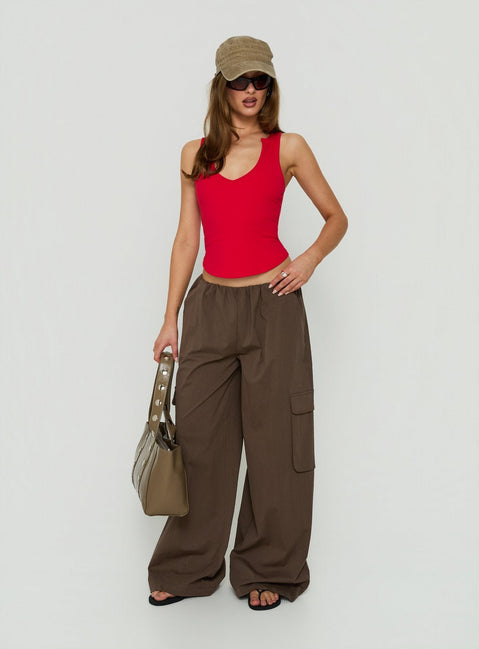 Lunea Concealed Waistband Cargo-Hose Braun