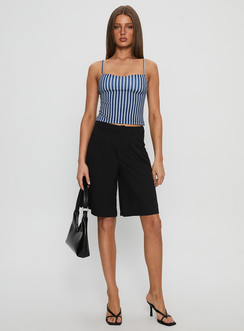 Evanda Top Blue Stripe