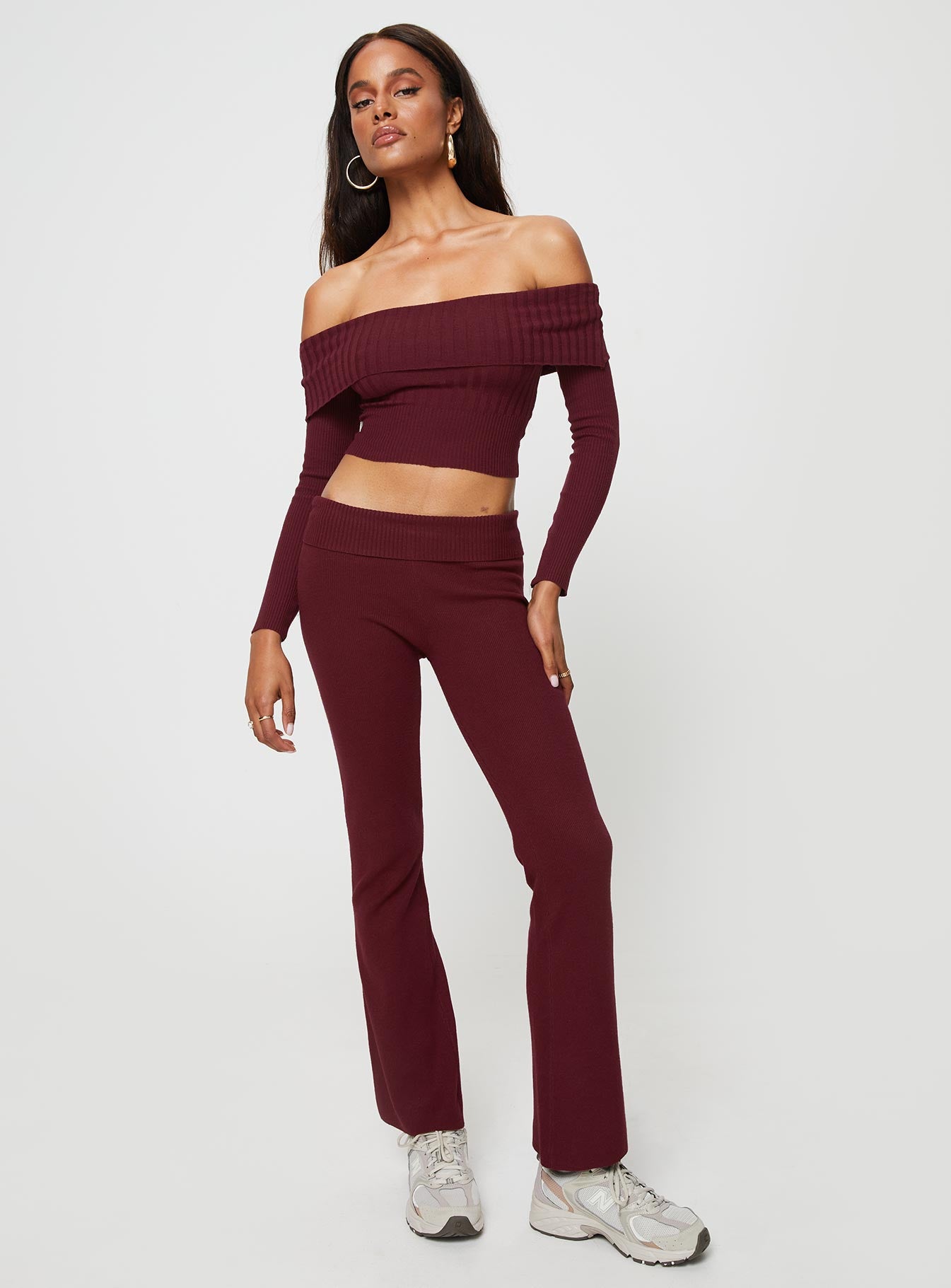 product Princess Polly High Waisted Pants High Waisted Pants High Waisted Pants High Waisted Pants  Westaway Pants Burgundy