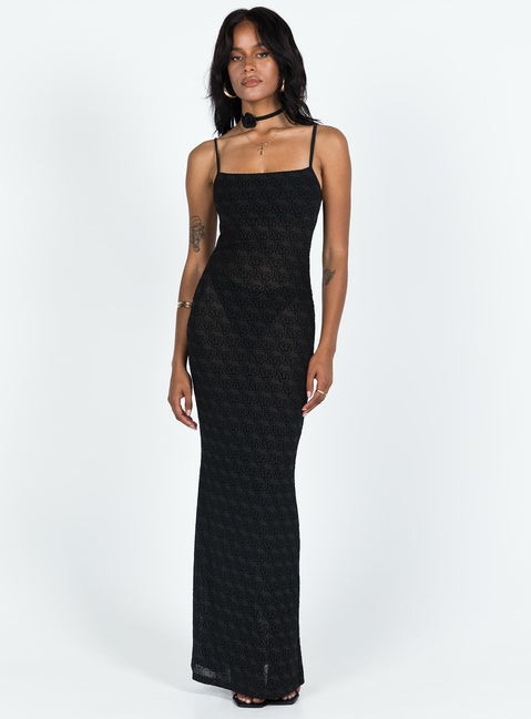 product Princess Polly Square Neck Square Neck  JGR & STN Abbey Maxi Dress Black