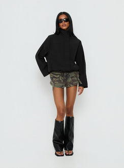 Shoreline Windbreaker Jacke Schwarz