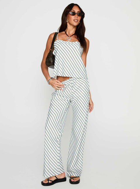 Born To Brag Set Blue Stripe