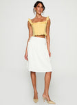 Isadoria Frill Top Yellow