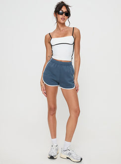 Olympian Shorts Navy Princess Polly High Waisted Shorts 