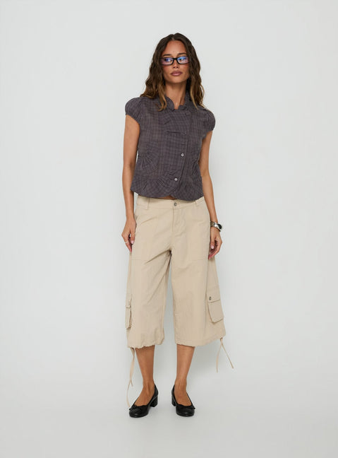 Relaxer 3/4 Cargo Trousers Beige