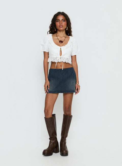 Gigi Denim Skort Dark Blue