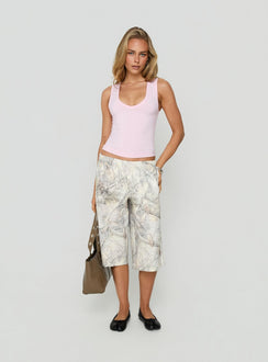 Daily Define Thick Strap Tank Top Pink