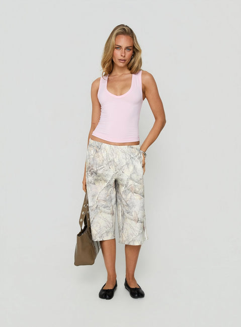 Sayllor Longline Sweat Shorts Camo
