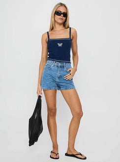 Posie Posse Graphic Tank Navy