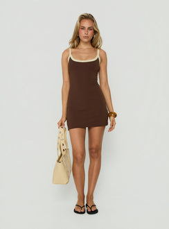 Daily Define Kasper Mini Dress Brown / Butter