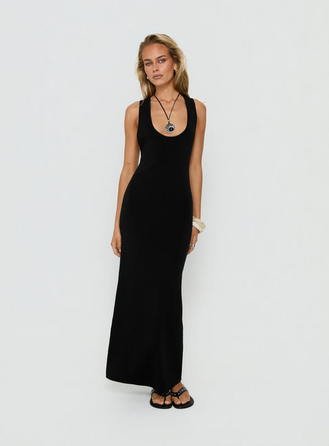 Rhen Racerback Maxi Dress Black