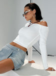 Malian Long Sleeve Top White