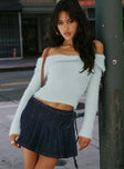 product Camelia Pleat Mini Dark Denim Princess Polly  Mini Skirts 