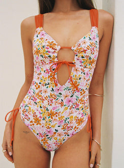 Sun Is Showing One Piece Multi Floral