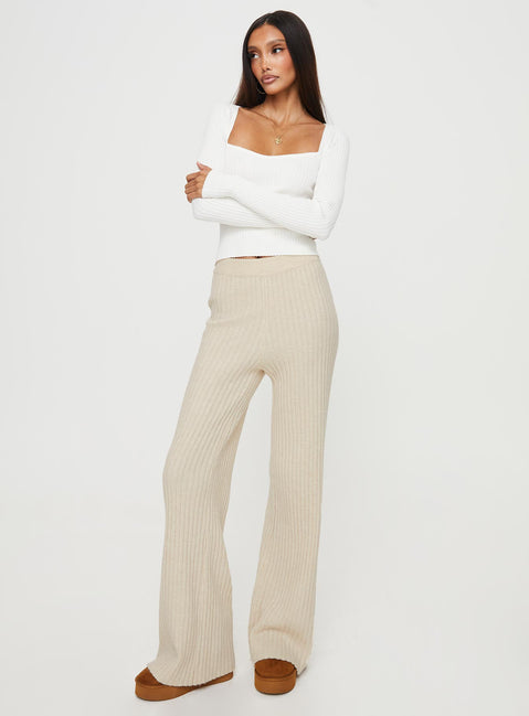 product Princess Polly Full Sleeves Square Neck  Mavins Long Sleeve Top White