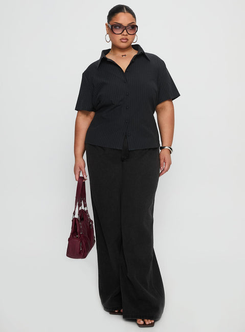 Arnica Top Black Stripe Curve