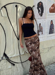 product Emily Maxi Skirt Leopard Print Princess Polly  Maxi 