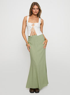 Sophia Maxi Skirt Green
