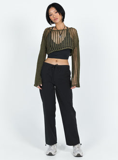 product Princess Polly Low Rise Pants  Let It Go Pants Black