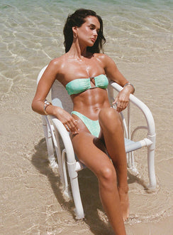 Calbira Bandeau Bikini Top Mint Swirl