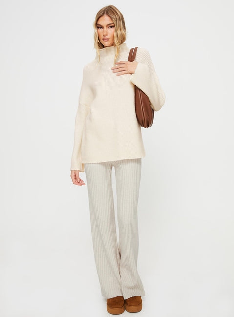 Estevan Sweater Cream Princess Polly  long 