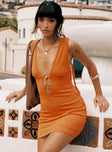 Steward Mini Dress Orange